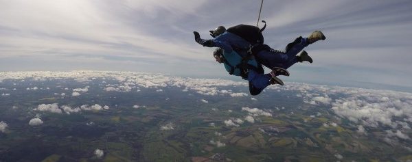 Care Worker Sadie Skydives for Charity