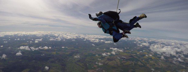 Care Worker Sadie Skydives for Charity