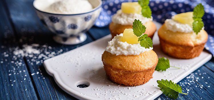 Lime, Coconut and White Chocolate Muffins Recipe
